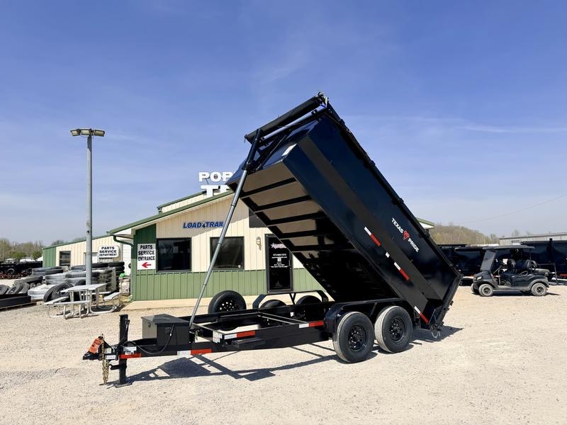 JUNKHUBB dumpster trailer tilted for unloading